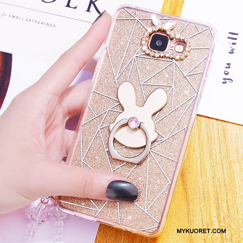 Kuori Samsung Galaxy A7 2016 Suojaus Murtumaton Puhelimen Kuoret, Kotelo Samsung Galaxy A7 2016 Laukut Harmaa Ripustettavat Koristeet