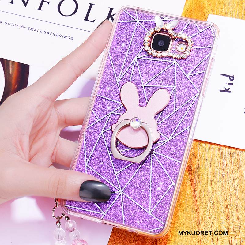 Kuori Samsung Galaxy A7 2016 Suojaus Murtumaton Puhelimen Kuoret, Kotelo Samsung Galaxy A7 2016 Laukut Harmaa Ripustettavat Koristeet