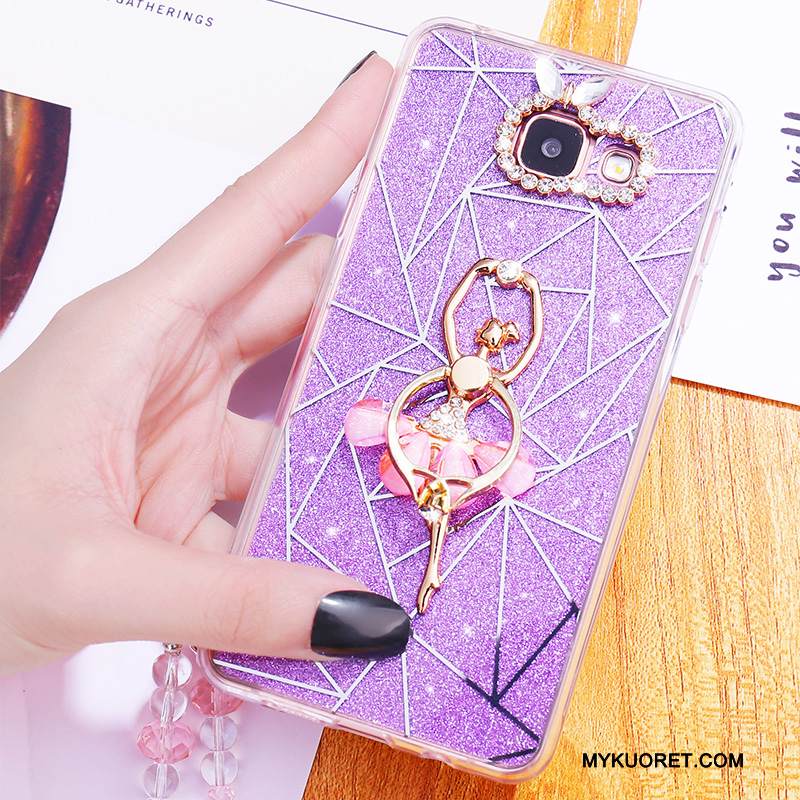 Kuori Samsung Galaxy A7 2016 Suojaus Murtumaton Puhelimen Kuoret, Kotelo Samsung Galaxy A7 2016 Laukut Harmaa Ripustettavat Koristeet