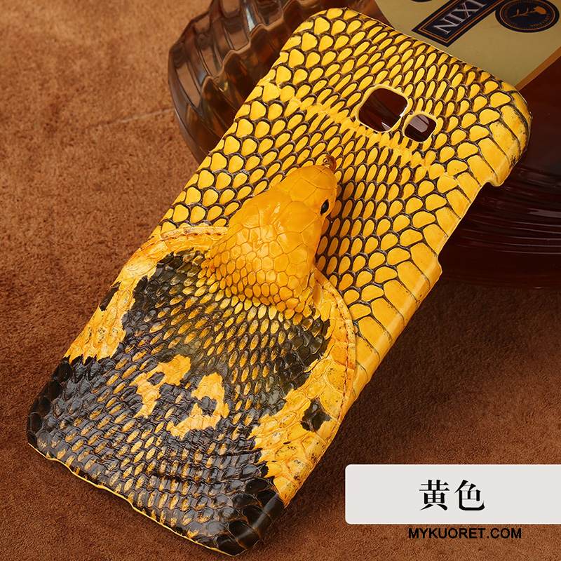 Kuori Samsung Galaxy A7 2017 Nahka Eurooppa Trendi, Kotelo Samsung Galaxy A7 2017 Tuki Puhelimen Kuoret Kova