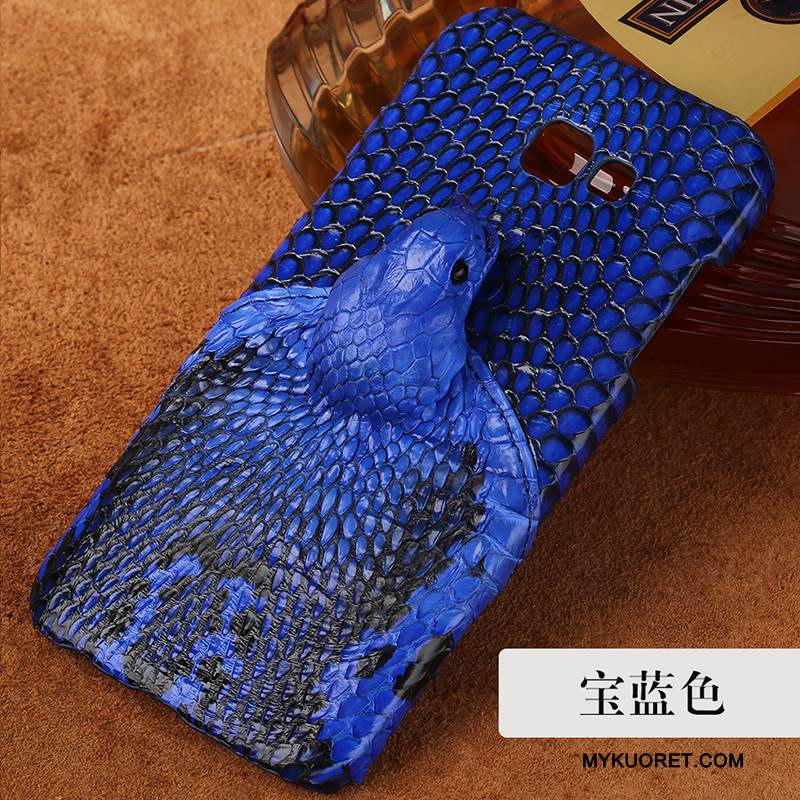 Kuori Samsung Galaxy A7 2017 Nahka Eurooppa Trendi, Kotelo Samsung Galaxy A7 2017 Tuki Puhelimen Kuoret Kova