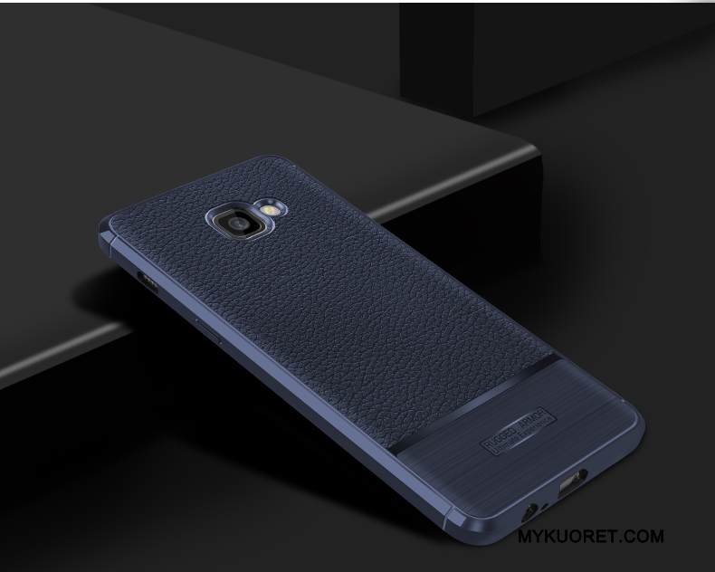 Kuori Samsung Galaxy A7 2017 Pehmeä Neste Kukkakuvio Murtumaton, Kotelo Samsung Galaxy A7 2017 Silikoni Musta Puhelimen Kuoret