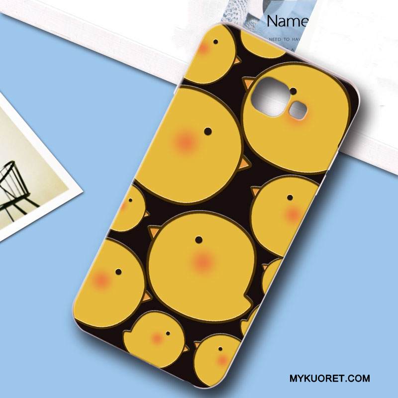 Kuori Samsung Galaxy A7 2017 Pehmeä Neste Murtumaton Kova, Kotelo Samsung Galaxy A7 2017 Silikoni Keltainen Puhelimen Kuoret