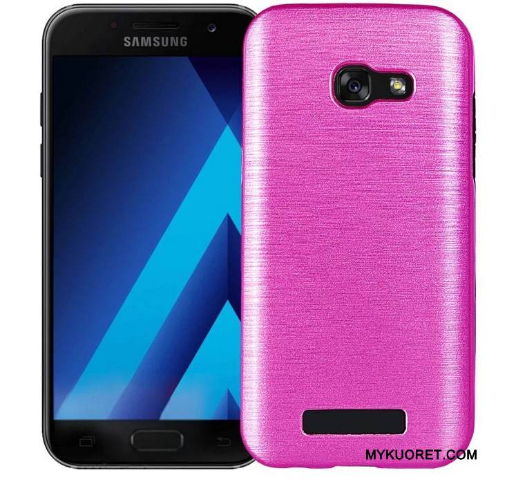 Kuori Samsung Galaxy A7 2017 Pehmeä Neste Punainen Puhelimen Kuoret, Kotelo Samsung Galaxy A7 2017 Laukut Murtumaton