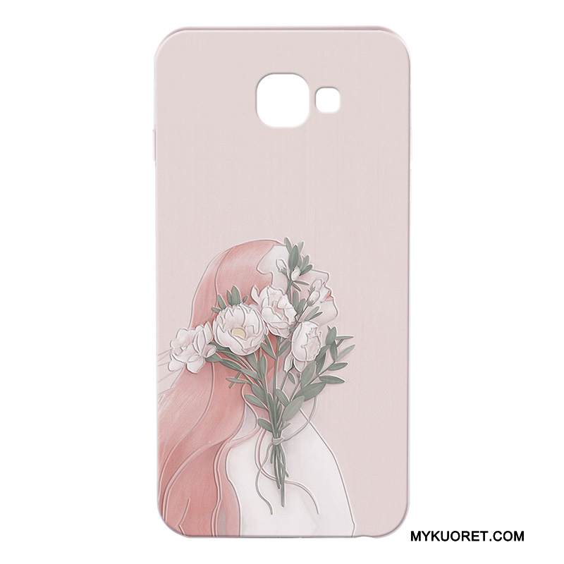 Kuori Samsung Galaxy A7 2017 Sarjakuva Murtumaton Harmaa, Kotelo Samsung Galaxy A7 2017 Suojaus Puhelimen Kuoret Kova