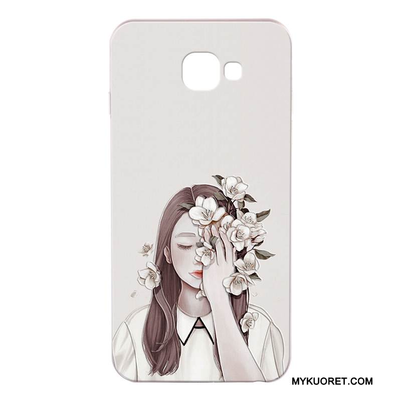 Kuori Samsung Galaxy A7 2017 Sarjakuva Murtumaton Harmaa, Kotelo Samsung Galaxy A7 2017 Suojaus Puhelimen Kuoret Kova