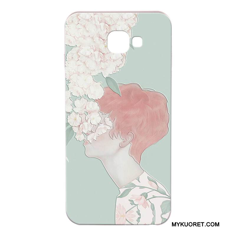 Kuori Samsung Galaxy A7 2017 Sarjakuva Murtumaton Harmaa, Kotelo Samsung Galaxy A7 2017 Suojaus Puhelimen Kuoret Kova