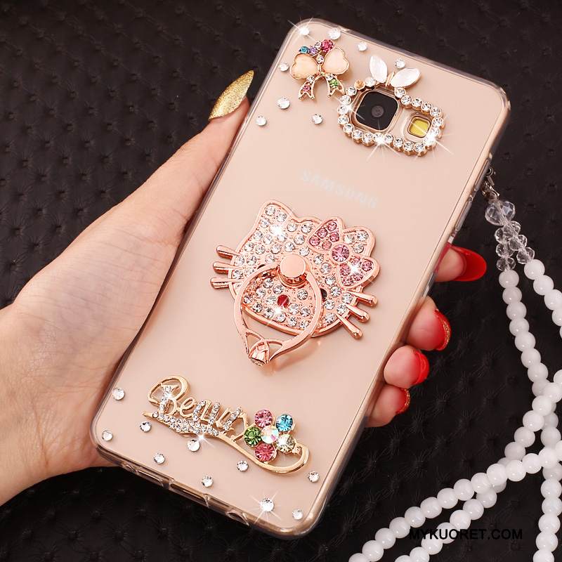 Kuori Samsung Galaxy A7 2017 Suojaus Ripustettavat Koristeet Persoonallisuus, Kotelo Samsung Galaxy A7 2017 Tuki Puhelimen Kuoret Sininen