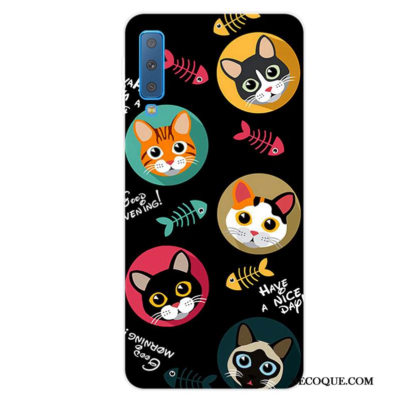 Kuori Samsung Galaxy A7 2018 Laukut Jauhe Kustannukset, Kotelo Samsung Galaxy A7 2018 Pehmeä Neste Puhelimen Kuoret Taide