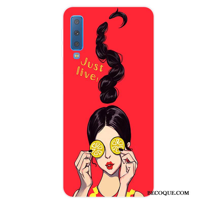 Kuori Samsung Galaxy A7 2018 Laukut Jauhe Kustannukset, Kotelo Samsung Galaxy A7 2018 Pehmeä Neste Puhelimen Kuoret Taide