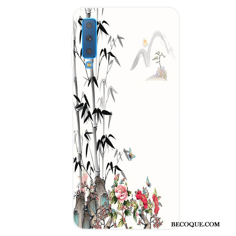 Kuori Samsung Galaxy A7 2018 Laukut Jauhe Kustannukset, Kotelo Samsung Galaxy A7 2018 Pehmeä Neste Puhelimen Kuoret Taide