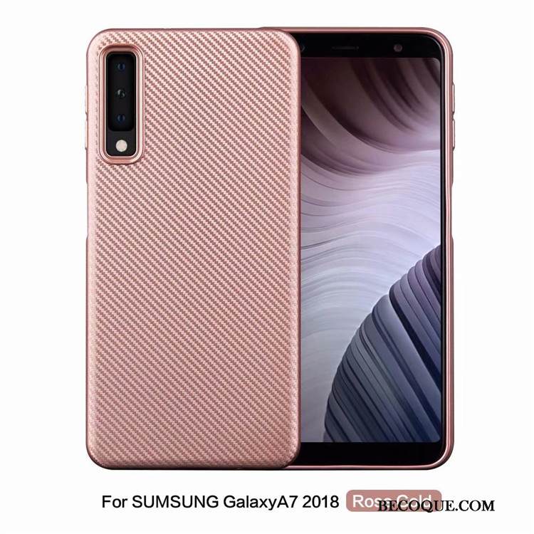 Kuori Samsung Galaxy A7 2018 Laukut Kuitu Kukkakuvio, Kotelo Samsung Galaxy A7 2018 Suojaus Puhelimen Kuoret Murtumaton