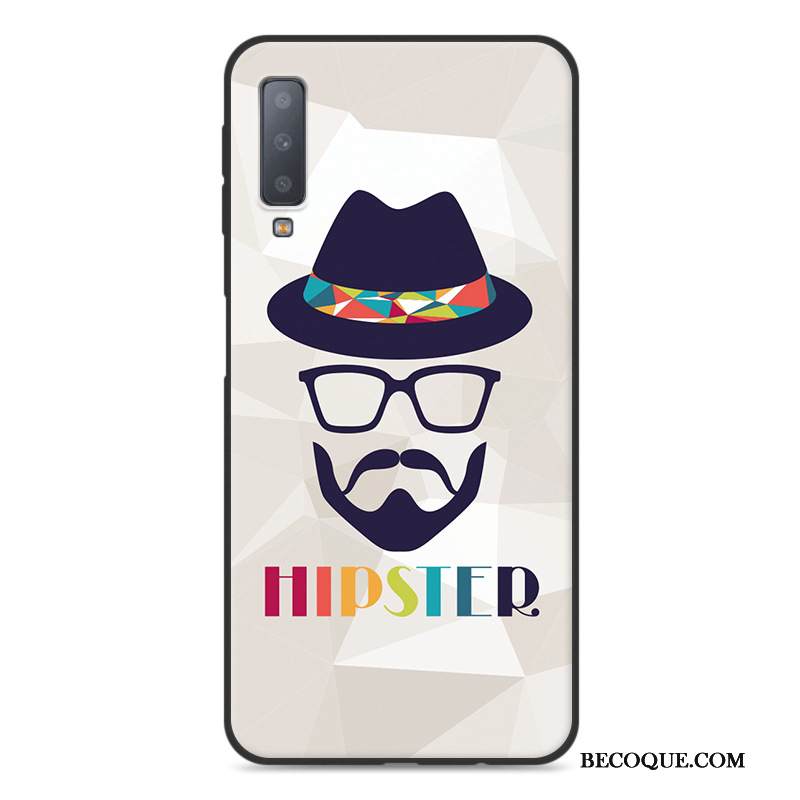 Kuori Samsung Galaxy A7 2018 Laukut Murtumaton Puhelimen Kuoret, Kotelo Samsung Galaxy A7 2018 Suojaus Musta