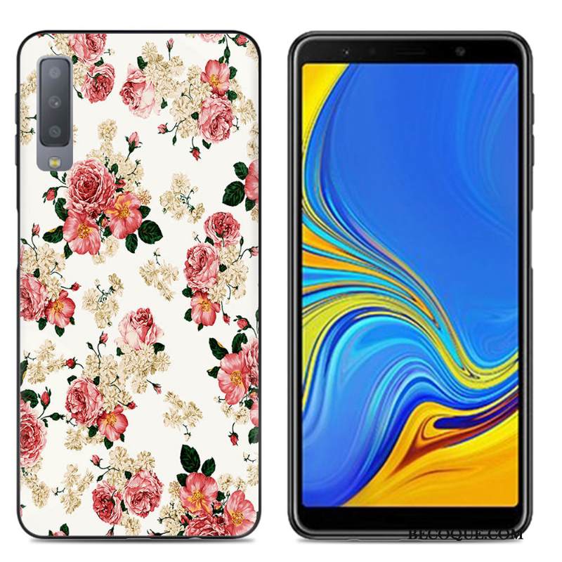 Kuori Samsung Galaxy A7 2018 Laukut Puhelimen Kuoret Yksinkertainen, Kotelo Samsung Galaxy A7 2018 Luova Suuntaus Jauhe