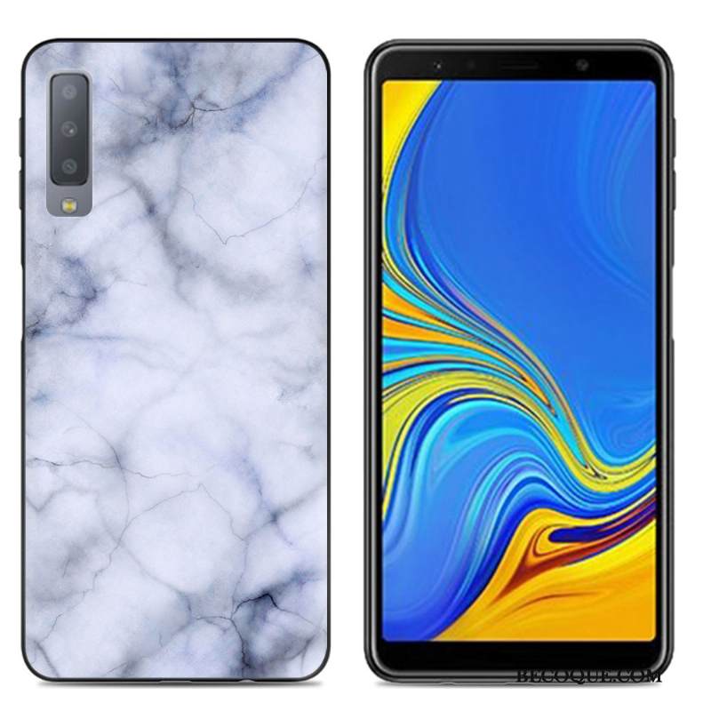 Kuori Samsung Galaxy A7 2018 Laukut Puhelimen Kuoret Yksinkertainen, Kotelo Samsung Galaxy A7 2018 Luova Suuntaus Jauhe