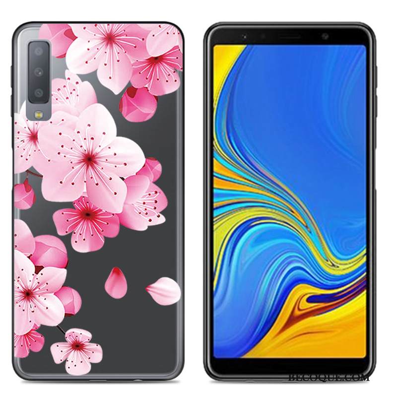 Kuori Samsung Galaxy A7 2018 Laukut Puhelimen Kuoret Yksinkertainen, Kotelo Samsung Galaxy A7 2018 Luova Suuntaus Jauhe