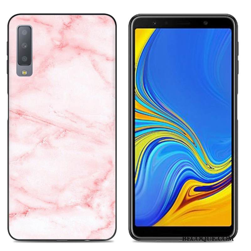 Kuori Samsung Galaxy A7 2018 Laukut Puhelimen Kuoret Yksinkertainen, Kotelo Samsung Galaxy A7 2018 Luova Suuntaus Jauhe
