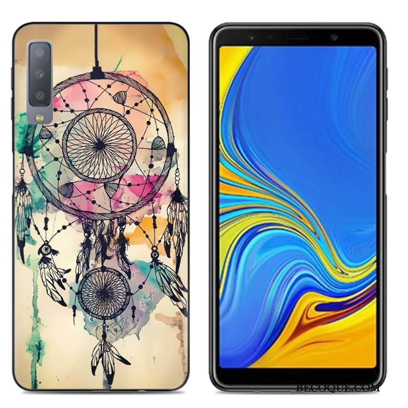 Kuori Samsung Galaxy A7 2018 Laukut Puhelimen Kuoret Yksinkertainen, Kotelo Samsung Galaxy A7 2018 Luova Suuntaus Jauhe