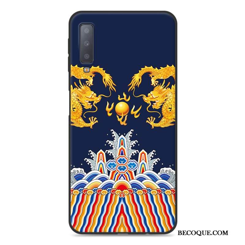 Kuori Samsung Galaxy A7 2018 Luova Murtumaton Puhelimen Kuoret, Kotelo Samsung Galaxy A7 2018 Laukut Harmaa Rakastunut