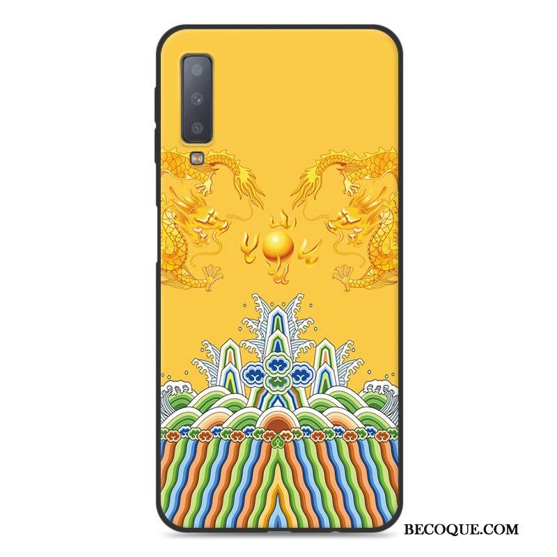 Kuori Samsung Galaxy A7 2018 Luova Murtumaton Puhelimen Kuoret, Kotelo Samsung Galaxy A7 2018 Laukut Harmaa Rakastunut