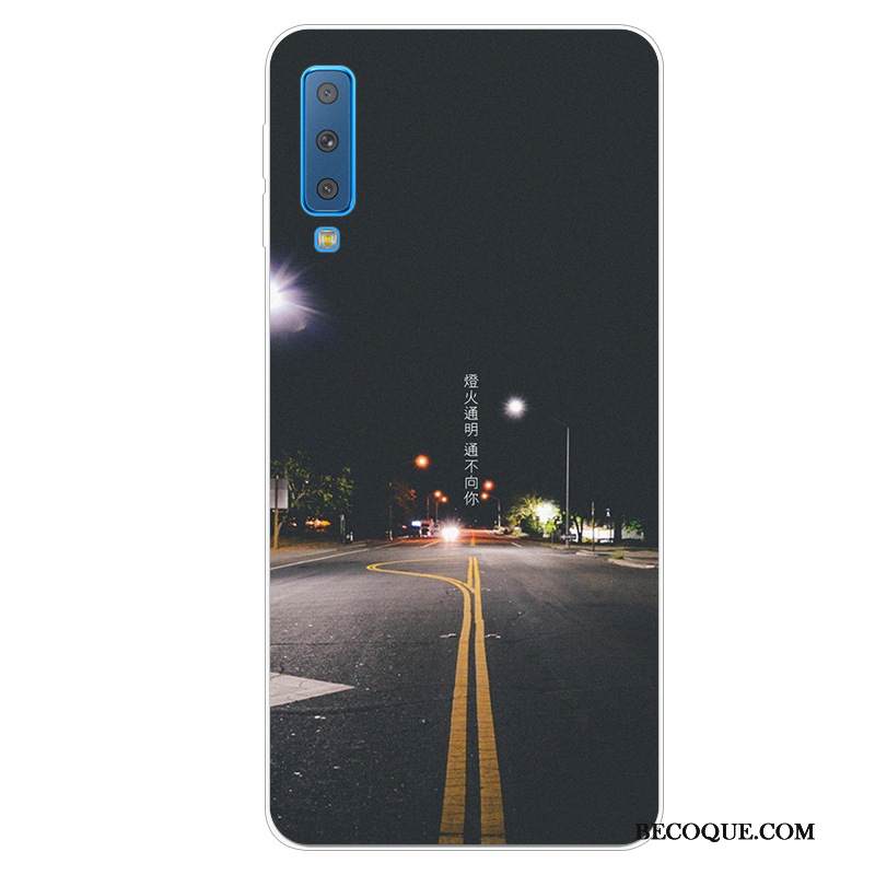 Kuori Samsung Galaxy A7 2018 Pehmeä Neste Murtumaton Puhelimen Kuoret, Kotelo Samsung Galaxy A7 2018 Suojaus Kova