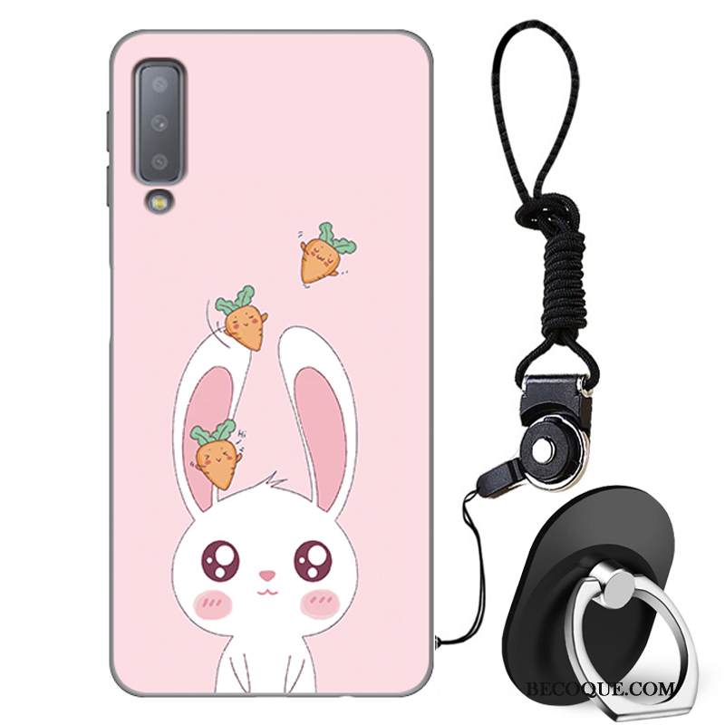 Kuori Samsung Galaxy A7 2018 Sarjakuva Muokata Murtumaton, Kotelo Samsung Galaxy A7 2018 Laukut Puhelimen Kuoret Keltainen