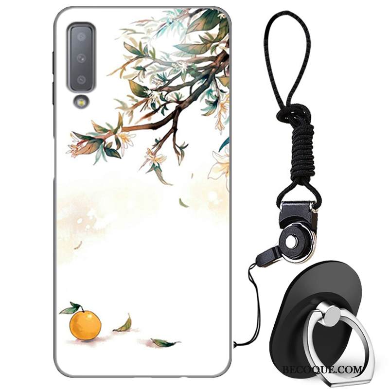 Kuori Samsung Galaxy A7 2018 Suojaus Murtumaton Persoonallisuus, Kotelo Samsung Galaxy A7 2018 Laukut Puhelimen Kuoret Punainen