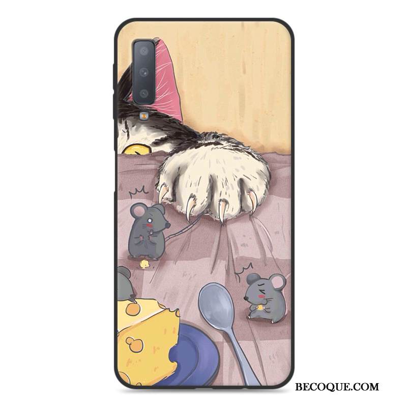 Kuori Samsung Galaxy A7 2018 Suojaus Puhelimen Kuoret Murtumaton, Kotelo Samsung Galaxy A7 2018 Laukut Ihana