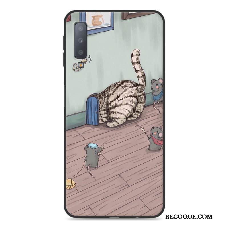 Kuori Samsung Galaxy A7 2018 Suojaus Puhelimen Kuoret Murtumaton, Kotelo Samsung Galaxy A7 2018 Laukut Ihana