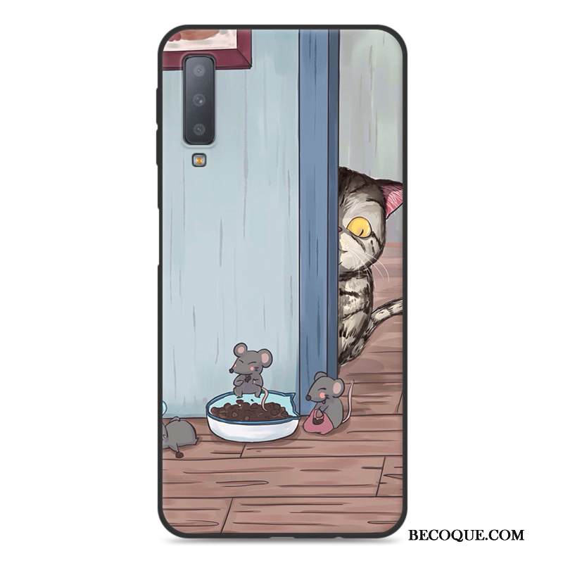 Kuori Samsung Galaxy A7 2018 Suojaus Puhelimen Kuoret Murtumaton, Kotelo Samsung Galaxy A7 2018 Laukut Ihana