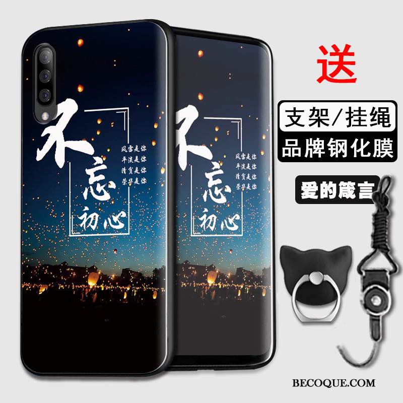 Kuori Samsung Galaxy A70 Laukut Persoonallisuus Puhelimen Kuoret, Kotelo Samsung Galaxy A70 Silikoni Sininen Trendi