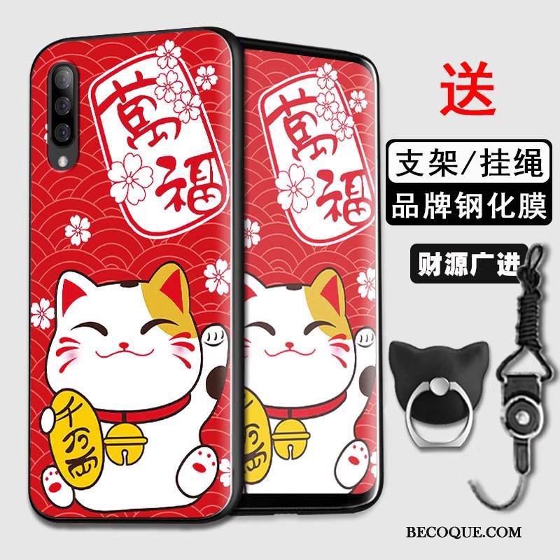 Kuori Samsung Galaxy A70 Laukut Persoonallisuus Puhelimen Kuoret, Kotelo Samsung Galaxy A70 Silikoni Sininen Trendi