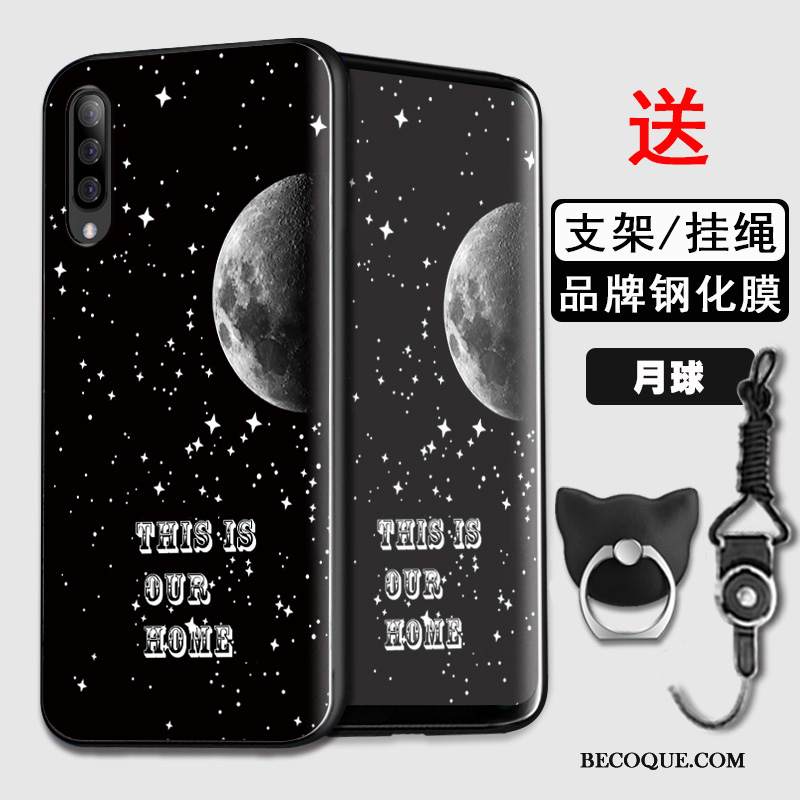 Kuori Samsung Galaxy A70 Laukut Persoonallisuus Puhelimen Kuoret, Kotelo Samsung Galaxy A70 Silikoni Sininen Trendi