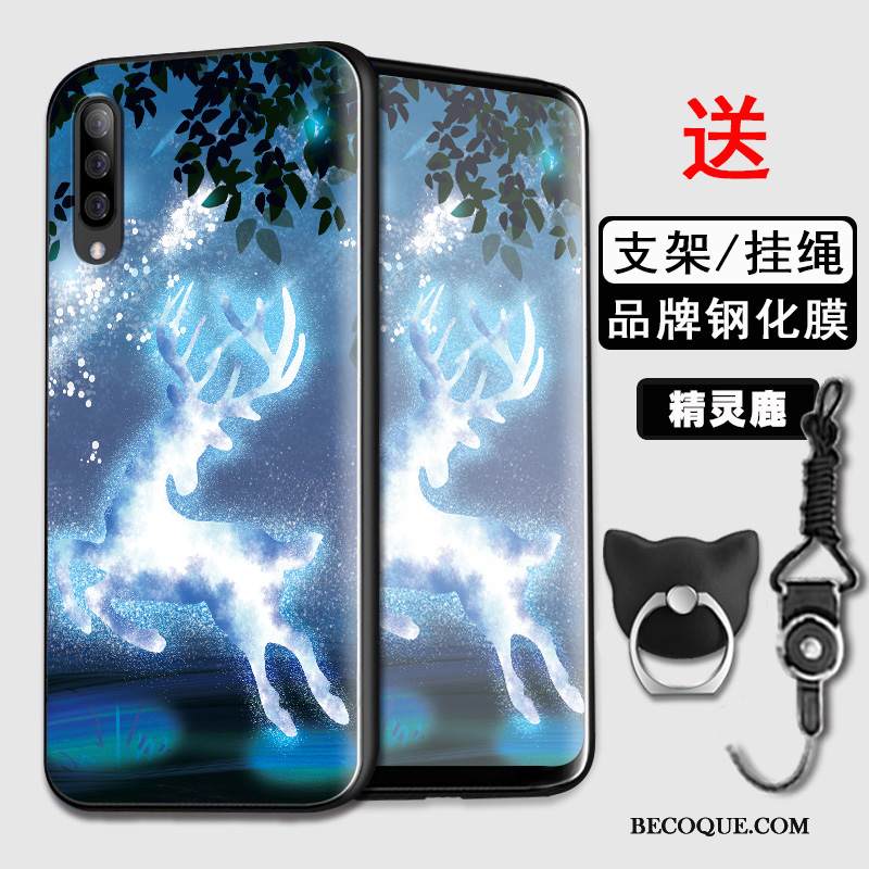 Kuori Samsung Galaxy A70 Laukut Persoonallisuus Puhelimen Kuoret, Kotelo Samsung Galaxy A70 Silikoni Sininen Trendi