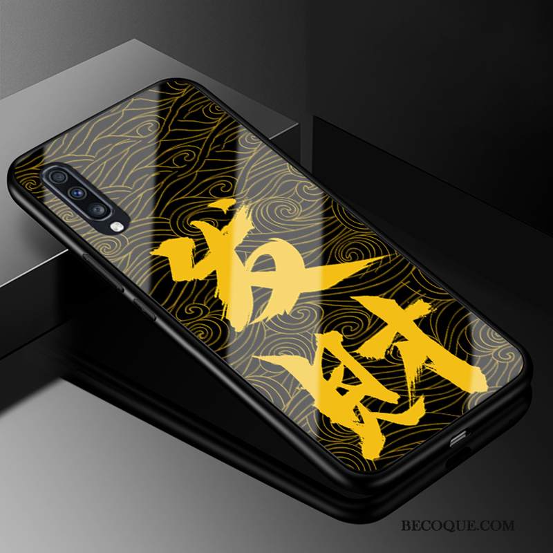 Kuori Samsung Galaxy A70 Laukut Tide-brändi Kova, Kotelo Samsung Galaxy A70 Suojaus Puhelimen Kuoret Keltainen