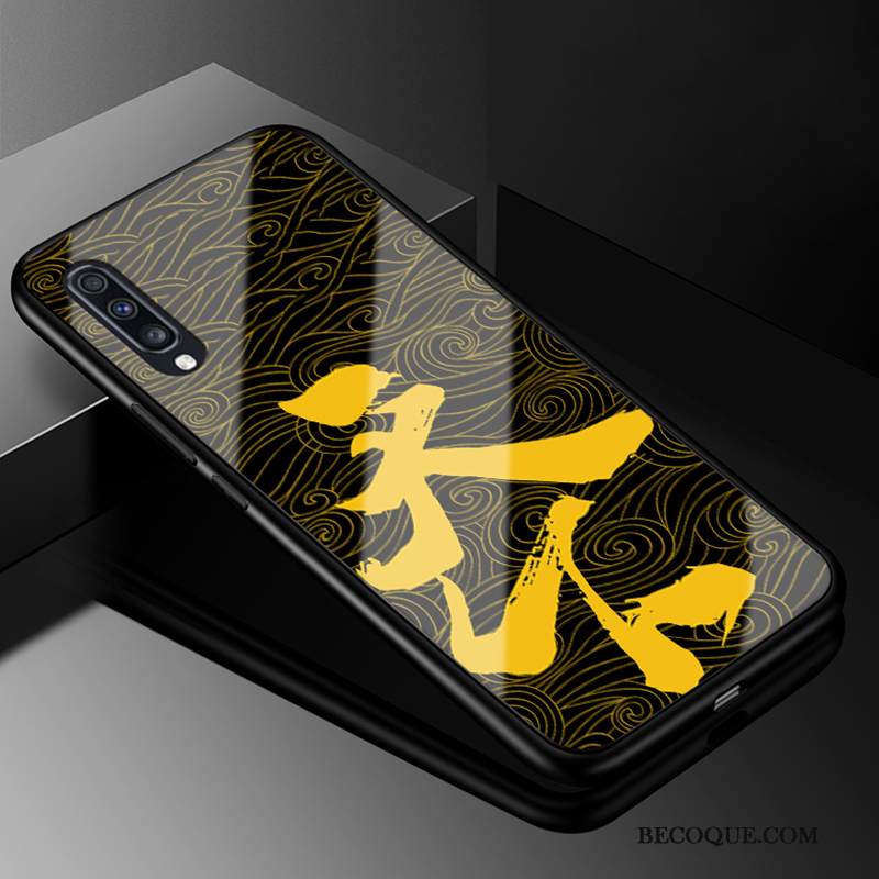 Kuori Samsung Galaxy A70 Laukut Tide-brändi Kova, Kotelo Samsung Galaxy A70 Suojaus Puhelimen Kuoret Keltainen