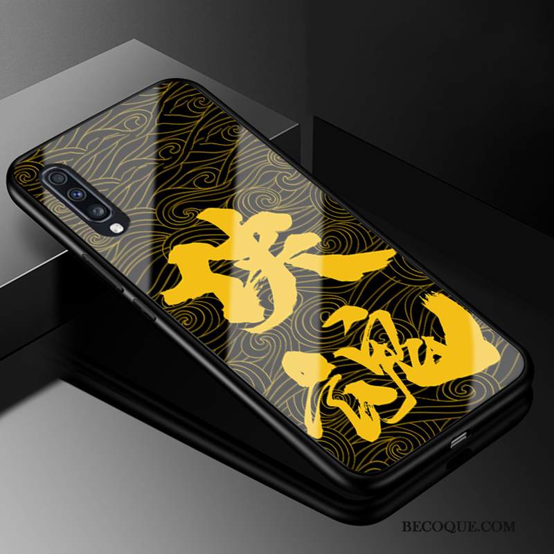 Kuori Samsung Galaxy A70 Laukut Tide-brändi Kova, Kotelo Samsung Galaxy A70 Suojaus Puhelimen Kuoret Keltainen