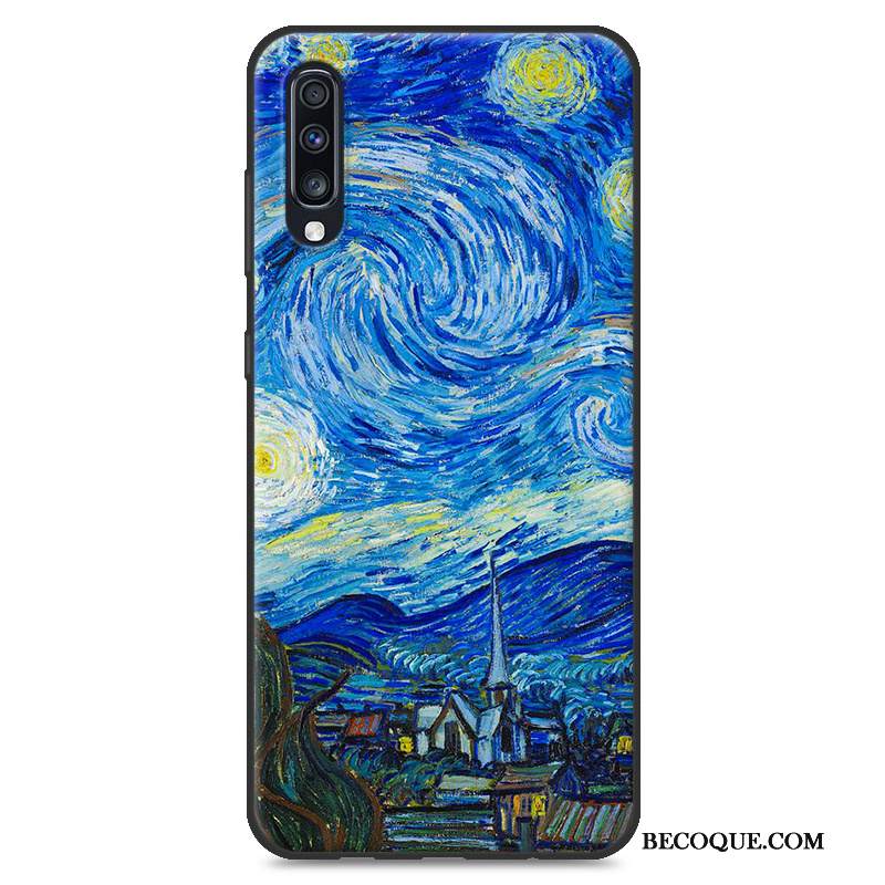 Kuori Samsung Galaxy A70 Luova Trendi Puhelimen Kuoret, Kotelo Samsung Galaxy A70 Sarjakuva Valkoinen Murtumaton