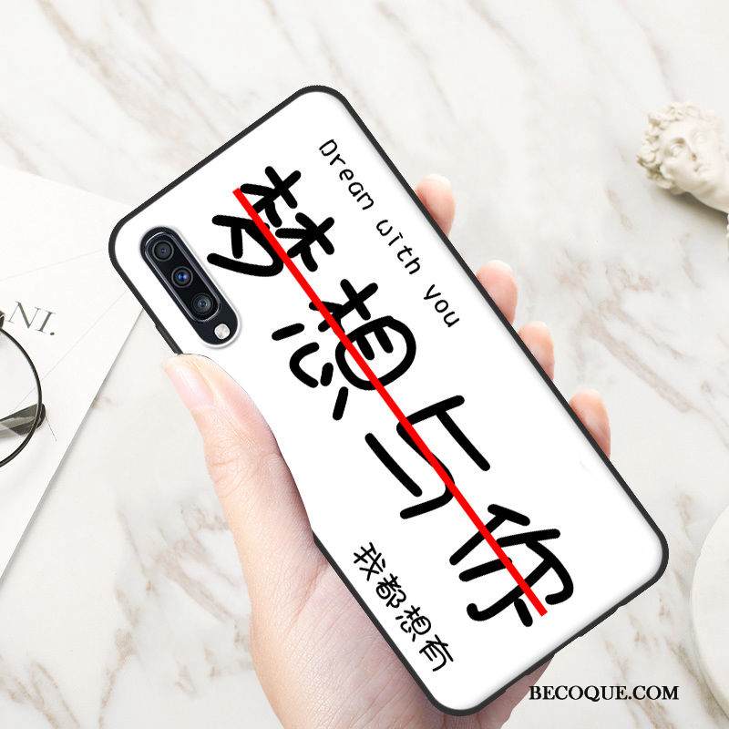 Kuori Samsung Galaxy A70 Pehmeä Neste Net Red Puhelimen Kuoret, Kotelo Samsung Galaxy A70 Luova Persoonallisuus Sininen