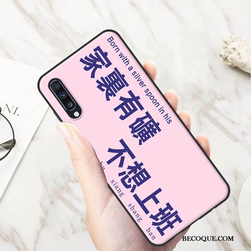 Kuori Samsung Galaxy A70 Pehmeä Neste Net Red Puhelimen Kuoret, Kotelo Samsung Galaxy A70 Luova Persoonallisuus Sininen