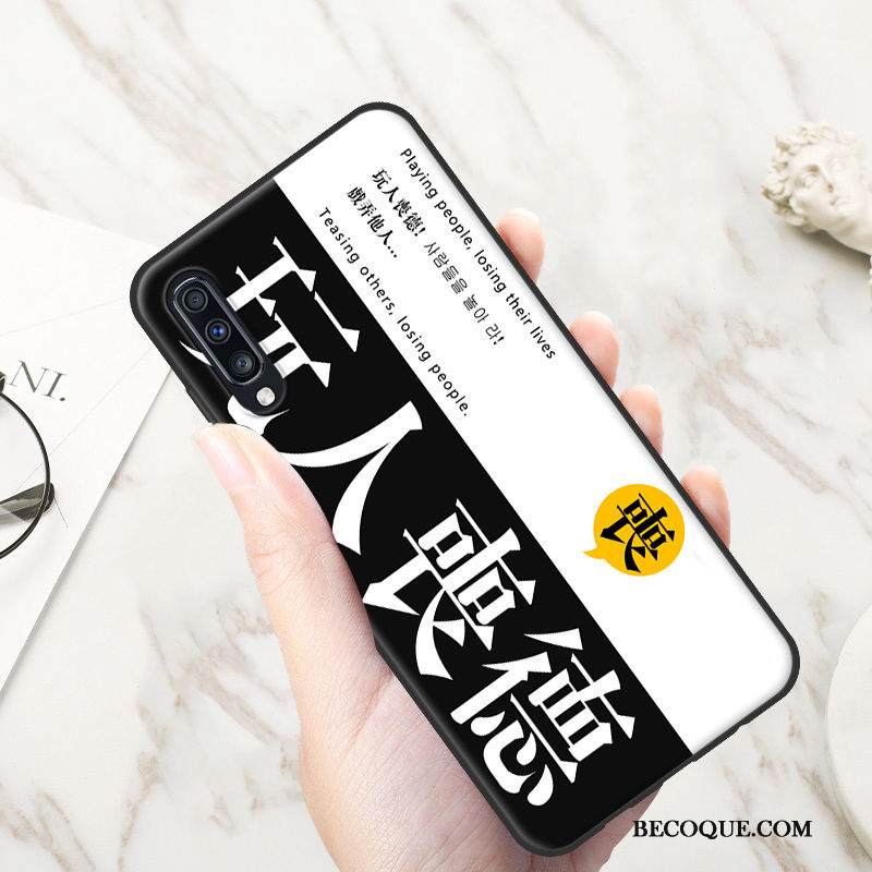 Kuori Samsung Galaxy A70 Pehmeä Neste Net Red Puhelimen Kuoret, Kotelo Samsung Galaxy A70 Luova Persoonallisuus Sininen