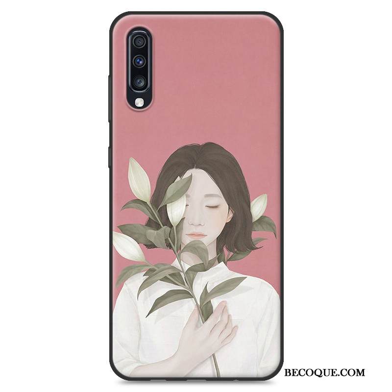 Kuori Samsung Galaxy A70 Pehmeä Neste Persoonallisuus Sininen, Kotelo Samsung Galaxy A70 Suojaus Puhelimen Kuoret Ripustettavat Koristeet