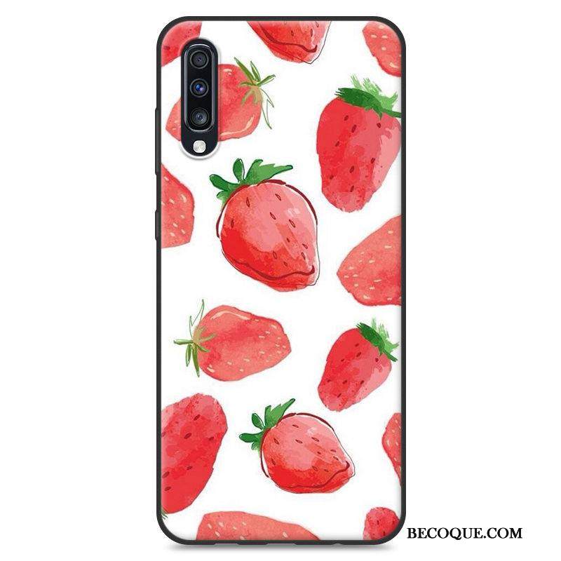 Kuori Samsung Galaxy A70 Pehmeä Neste Punainen Trendi, Kotelo Samsung Galaxy A70 Vuosikerta Puhelimen Kuoret Persoonallisuus