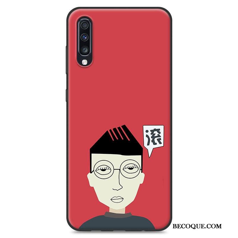 Kuori Samsung Galaxy A70 Pehmeä Neste Punainen Trendi, Kotelo Samsung Galaxy A70 Vuosikerta Puhelimen Kuoret Persoonallisuus
