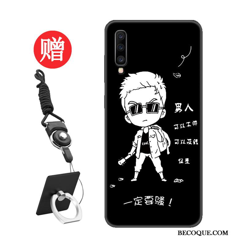 Kuori Samsung Galaxy A70 Pehmeä Neste Sininen Kalvo, Kotelo Samsung Galaxy A70 Suojaus Rakastunut Malli