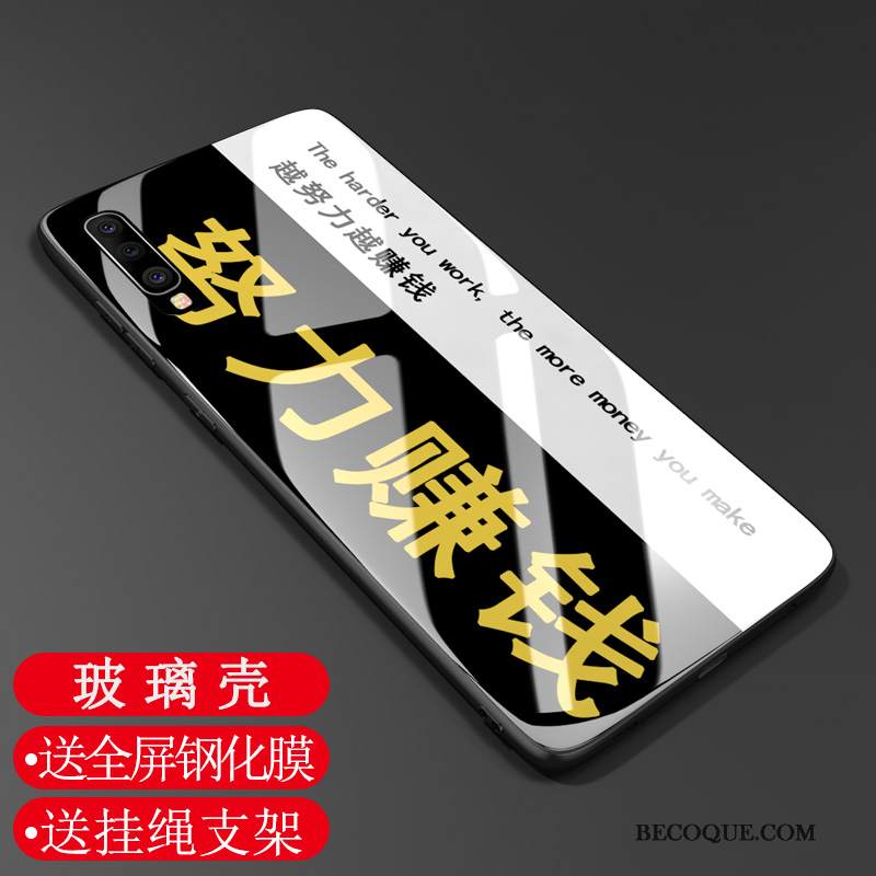 Kuori Samsung Galaxy A70 Silikoni Kalvo Karkaisu, Kotelo Samsung Galaxy A70 Pehmeä Neste Muokata Trendi