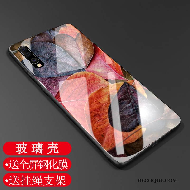 Kuori Samsung Galaxy A70 Silikoni Kalvo Karkaisu, Kotelo Samsung Galaxy A70 Pehmeä Neste Muokata Trendi