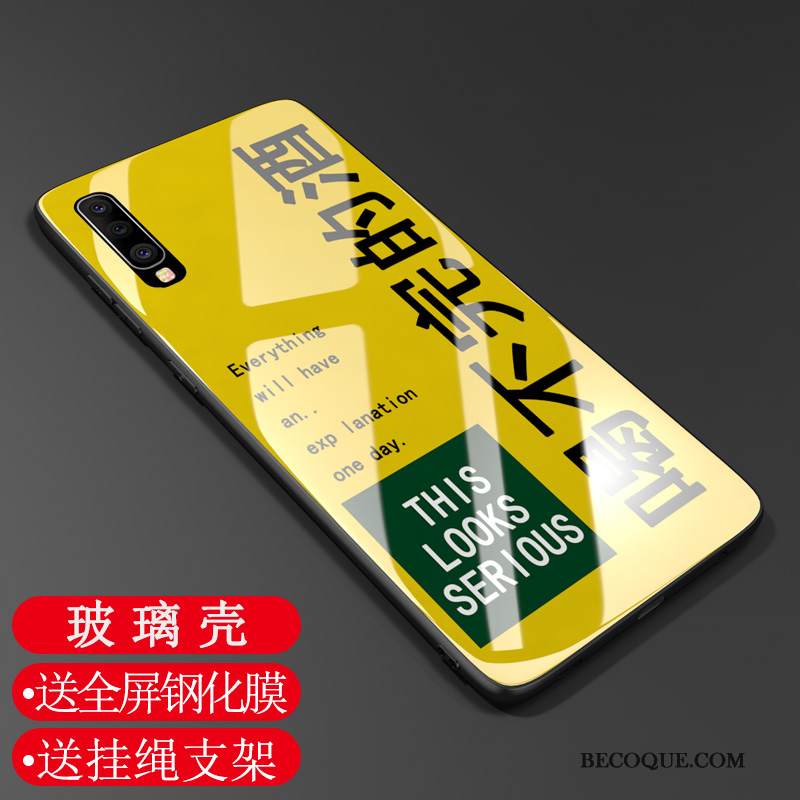 Kuori Samsung Galaxy A70 Silikoni Kalvo Karkaisu, Kotelo Samsung Galaxy A70 Pehmeä Neste Muokata Trendi