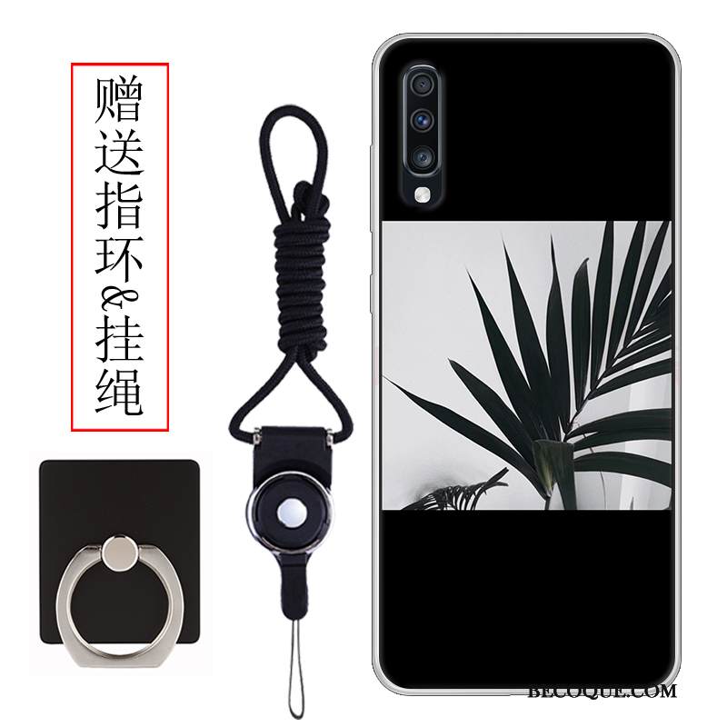 Kuori Samsung Galaxy A70 Silikoni Murtumaton Vaalean, Kotelo Samsung Galaxy A70 Luova Vihreä Tuuli