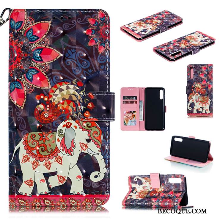 Kuori Samsung Galaxy A70 Silikoni Musta Trendi, Kotelo Samsung Galaxy A70 Nahka Puhelimen Kuoret Murtumaton